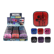 HEADPHONE METAL EARBUD W/ CASE 209546