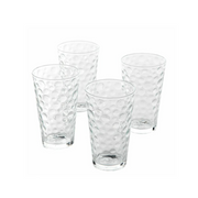 GLASS TUMBLER SET 4PCS BUBBLE 1205278