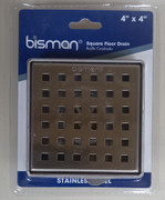 DRAIN FLOOR SS HD 4"X4 078018
