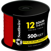 WIRE AMERICAN #12THHN RED 500FT 085348