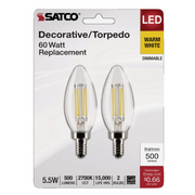LED BULB WARM WHITE 60WATT SATC0 089954