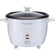 Proctor Silex 10-Cup Rice Cooker & Steamer - Easy One-Button Cooking for Rice, Grains, and Vegetables