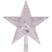 Alpine 8-Function LED Star Christmas Tree Topper - 9 Inch with Flashing Lights