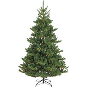 Everlands 7.5 Ft. Warm White and Multi LED Alba Fir Christmas Tree