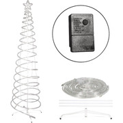 Alpine 91-Inch LED Multi-Color Multi-Function Spiral Christmas Tree Lighted Decoration