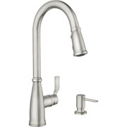 Moen Nolia 1-Handle Pull-Down High Arc Kitchen Faucet in Spot Resistant Stainless