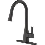 Home Impressions 1-Handle Pull-Down Kitchen Faucet in Matte Black (Model 492098)