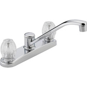 Peerless Core Series 2-Handle Knob Kitchen Faucet in Chrome * 8-1/16" Spout with 360? Swivel