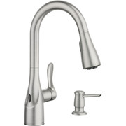 Moen Arlo 1-Handle Lever Pulldown Kitchen Faucet with Touchless Activation Sensor in Spot Resist Stainless Steel