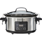 Hamilton Beach Stay or Go 6 Quart Programmable Slow Cooker for Travel and Family Meals