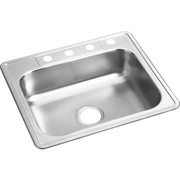 Elkay Dayton 25 in. x 22 in. Single Bowl Deep Kitchen Sink in Stainless Steel