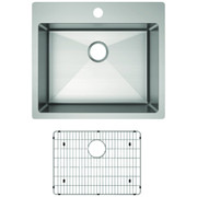 Elkay Crosstown 18-Gauge Stainless Steel 25 x 22-Inch Single Bowl Kitchen Sink Kit