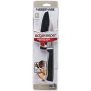 Lifetime Brands Farberware 3.5 Inch Black Paring Knife with Edgekeeper Sheath