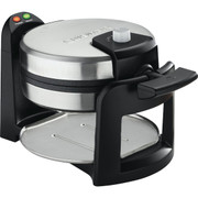 Cuisinart Round Flip Belgian Waffle Maker with 1-Inch Thick Brushed Stainless Steel Plates