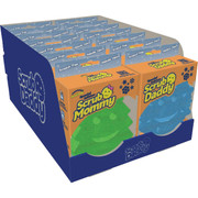 Scrub Daddy Winter Special Edition Display - 14 Piece Set with Snowflake and Green Tree Shapes