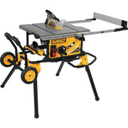 DEWALT 15-Amp 10-Inch Jobsite Table Saw with Rolling Stand - Model DWE7491RS