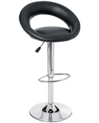 CHAIR BAR BLK PU SASHA HGT ADJ 171199