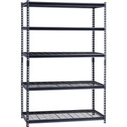 Muscle Rack 48 Inch Wide x 24 Inch Deep x 72 Inch High 5-Tier Steel Wire Shelving Unit
