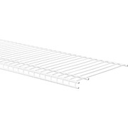 ClosetMaid SuperSlide 8 ft. Ventilated Wire Closet Shelf with White Finish