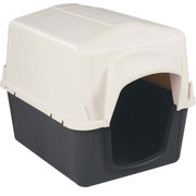 Petmate PetBarn III Almond & Cocoa Large Dog House for 50 to 90 lb Dogs