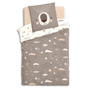 BED LINEN SET BEAR PRINT 174018F 126404