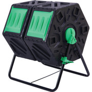 Best Garden 31 Gallon Dual-Chamber Outdoor Compost Tumbler Bin