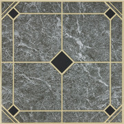 Home Impressions Blue and Gold 12 in. x 12 in. Vinyl Floor Tile – Self-Adhesive, 45 sq. ft. Box