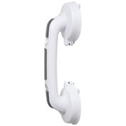Medline Suction 12-inch White Grab Bar with Locking Indicator