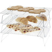 Norpro 10 in. x 14 in. Baking & Cooling Rack (3-Pack) - Multi-Tier Stacking Cooling Racks for Pastries and Cakes