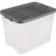 BOX STACKER 108QT STERLITE GRAY 128377