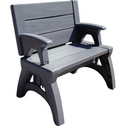 Convert A Bench Convert A Chair Platinum Gray Foldable Chair – All-Weather Indoor and Outdoor Seating