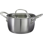 POT CASSEROLE W/LID STAINLESS 127813