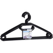 HANGERS CLOTHES SET 10STS BLK 125388
