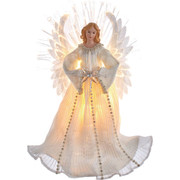 Kurt Adler 16 Inch 7 LED Fiber-Optic Angel Treetop