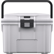 Pelican Elite 8 Qt. White & Gray Cooler - Personal Lunch Cooler with Separate Storage Compartments