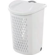 Sterilite Ultra Wheeled Laundry Hamper with Pull-Up Handle