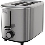 BLACK+DECKER 2-Slice Toaster with Extra-Wide Slots and Stainless Steel Finish