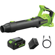 Greenworks 24V Brushless Cordless Leaf Blower Kit, 585 CFM, Up to 140 MPH, with 4.0 Ah Battery and Charger