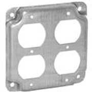 COVER 4-OUTLET STEEL BOX 4"SQ 081769