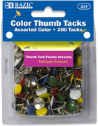 THUMB TACKS NICKEL SILVER 200PK 143540