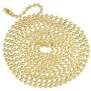 CHAIN PULL BEADED 3' BRASS 083124