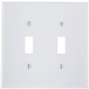 PLATE WALL 2-TOGGLE WHT #518646 084419