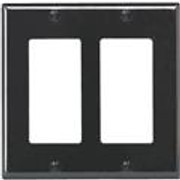 WALLPLATE 2-GFI BLK #501254 085287