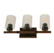 FIXTURE WALL 3L 40W E27 BROWN 086101