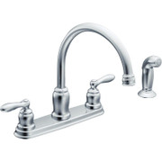 FAUCET KITCHEN CHROME W/SPRAY 2H 075006