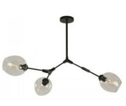 FIXTURE CEILING 40W 3L MATT BLK 088519