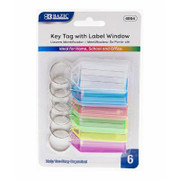 KEY TAGS W/LABEL WINDOW (6) 145283