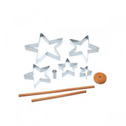 CUTTER COOKIE STAR SET 3D 9PK 1207733