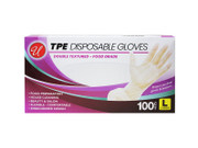 GLOVES LATEX DISPOSABLE 100CT 123439