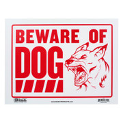 SIGN BEWARE OF DOG BAZIC 9" X 146019
